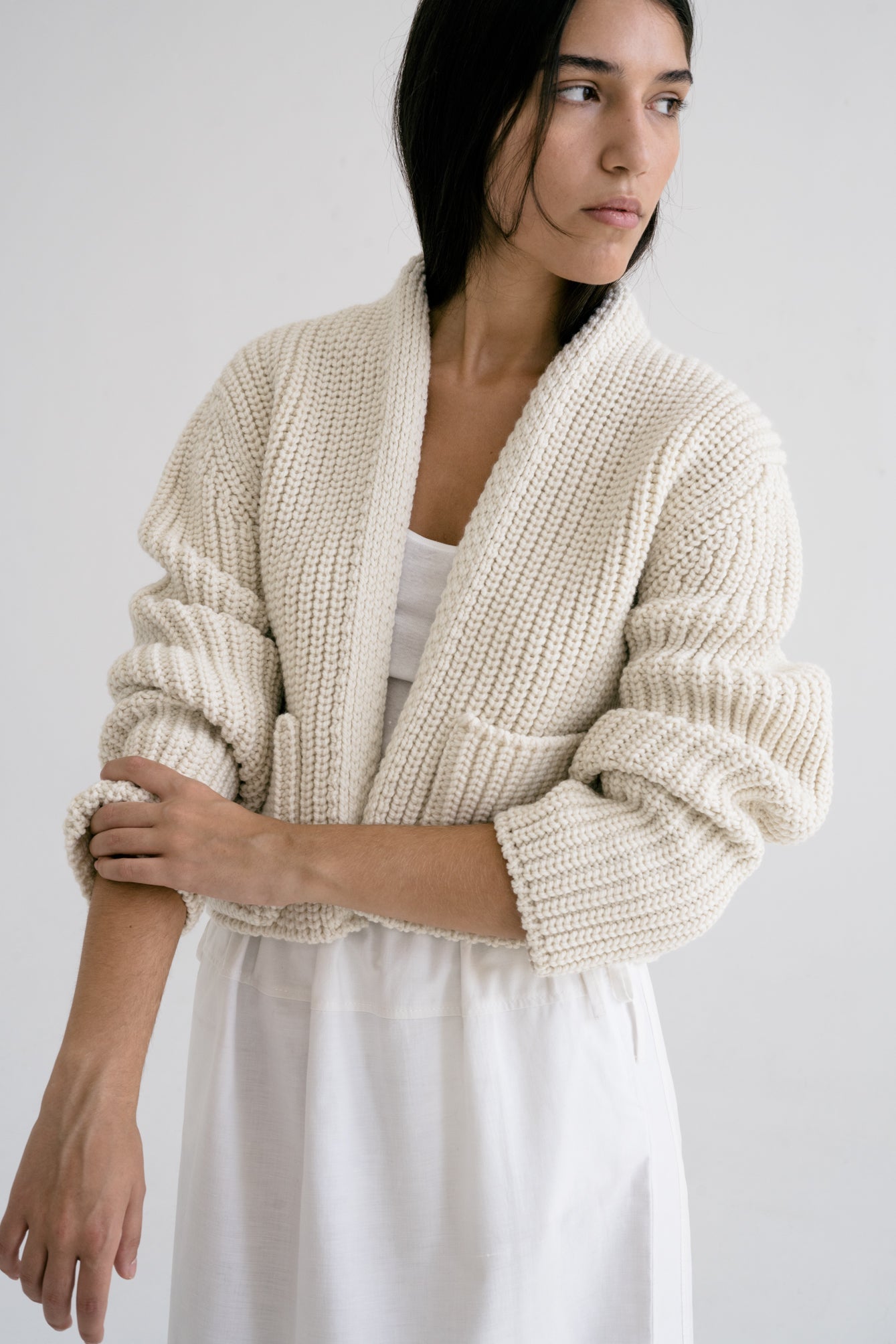 BOJ CARDIGAN - IVORY - ound - KNITS