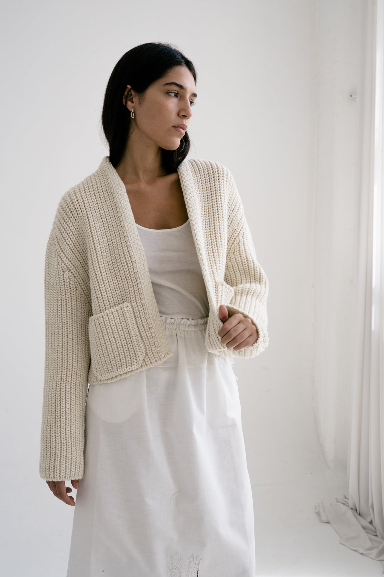 BOJ CARDIGAN - IVORY - ound - KNITS