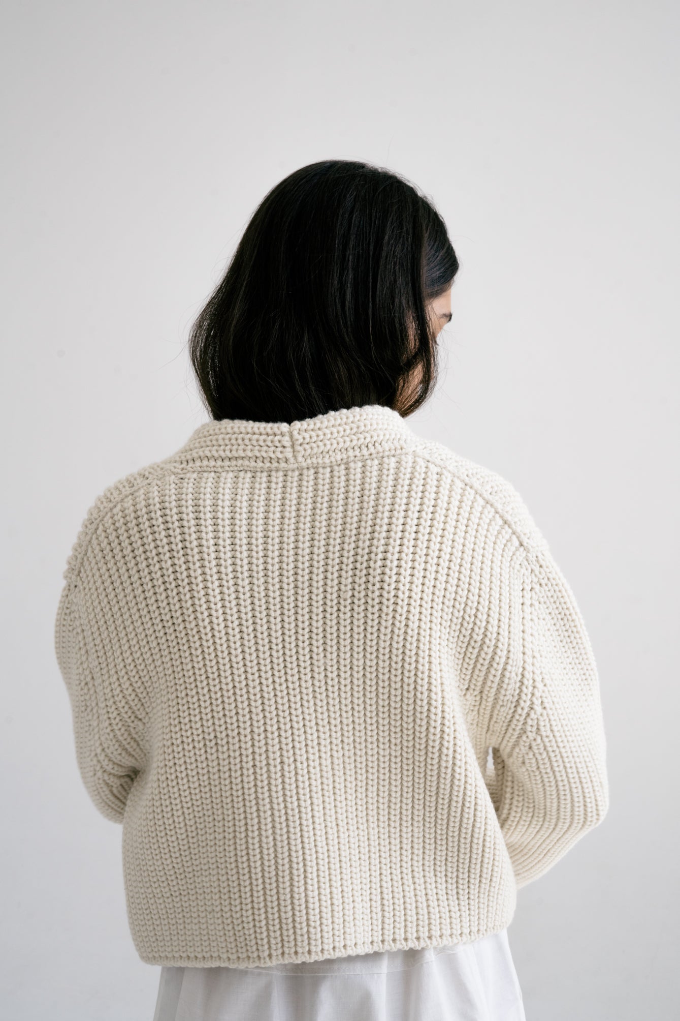 BOJ CARDIGAN - IVORY - ound - KNITS