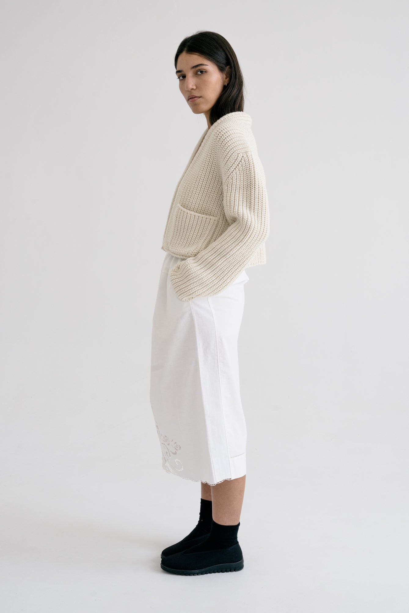 BOJ CARDIGAN - IVORY - ound - KNITS