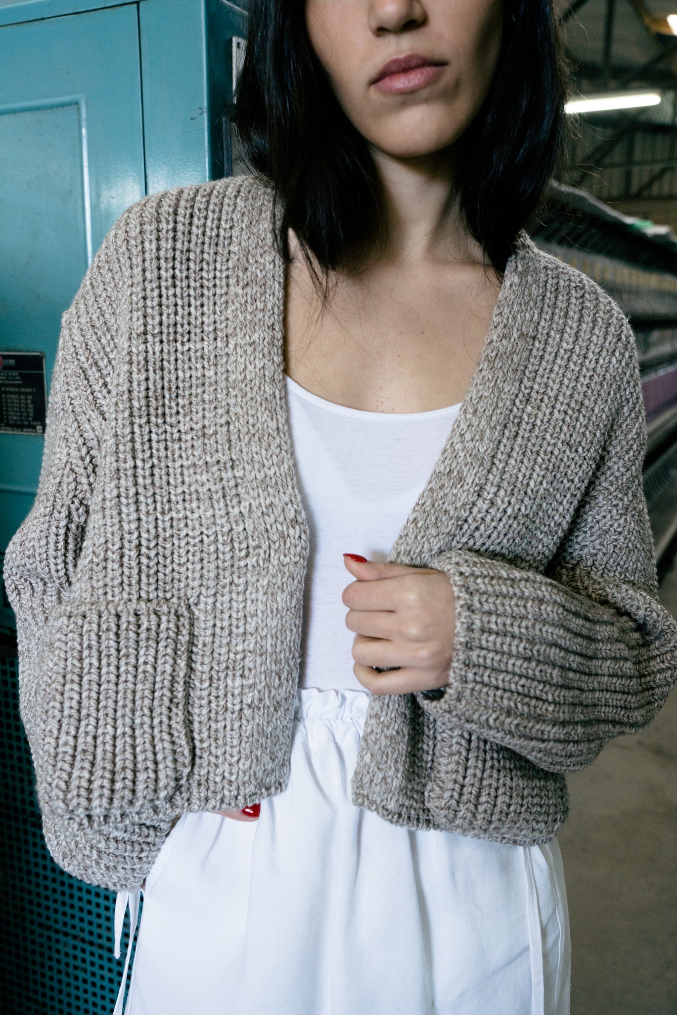 BOJ CARDIGAN - STONE - ound - KNITS