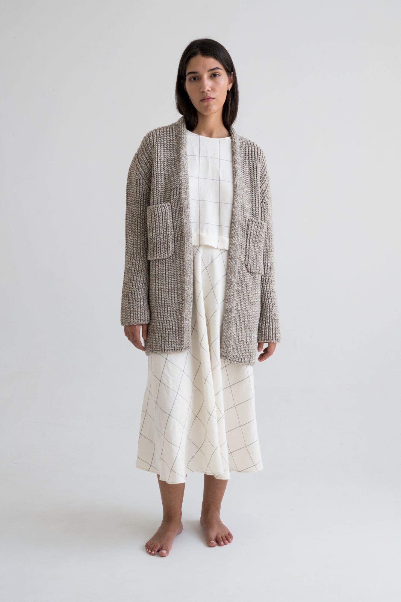 CEDRO CARDIGAN - STONE - ound - KNITS