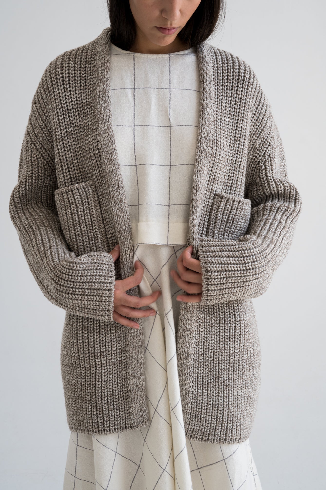 CEDRO CARDIGAN - STONE - ound - KNITS