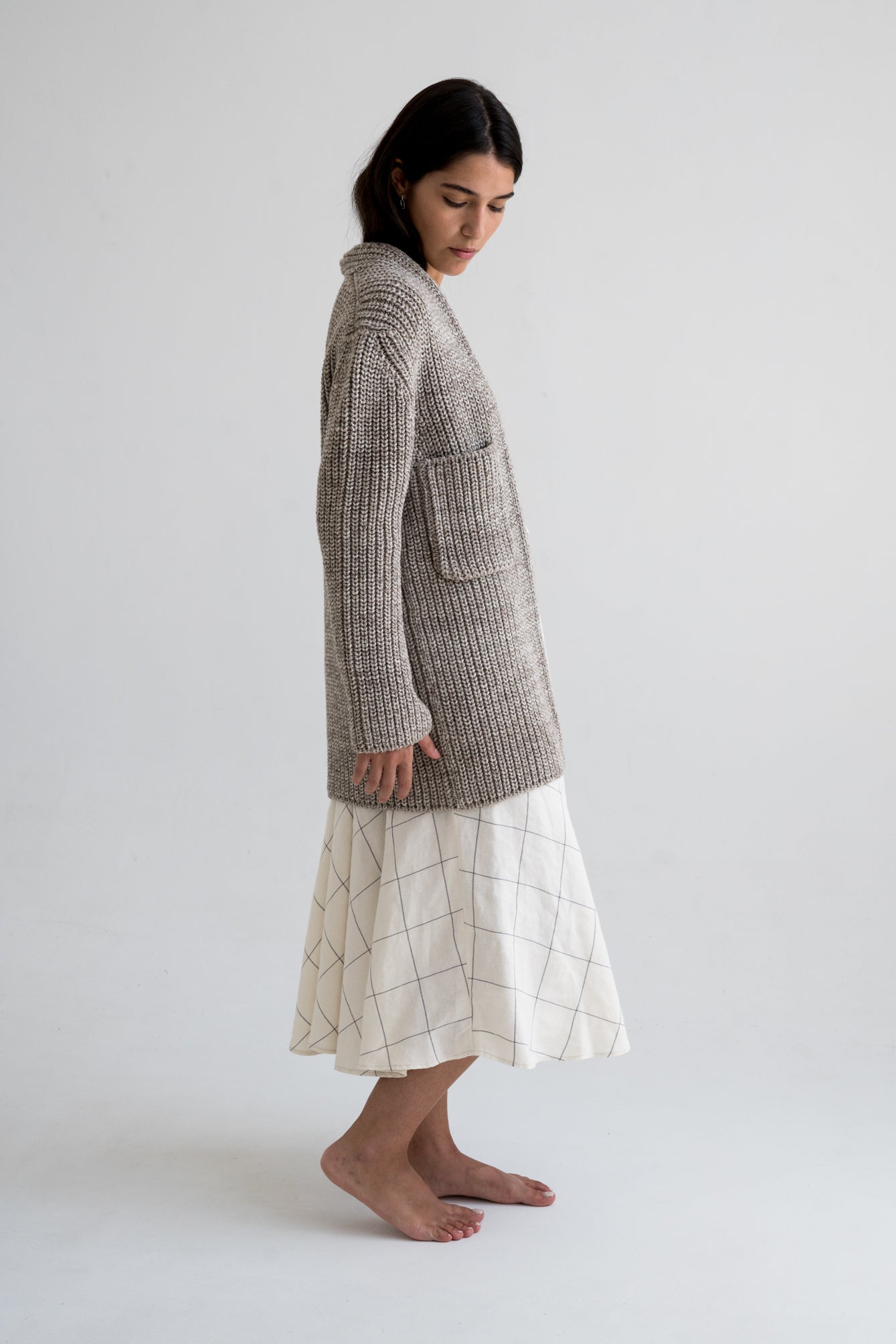 CEDRO CARDIGAN - STONE - ound - KNITS