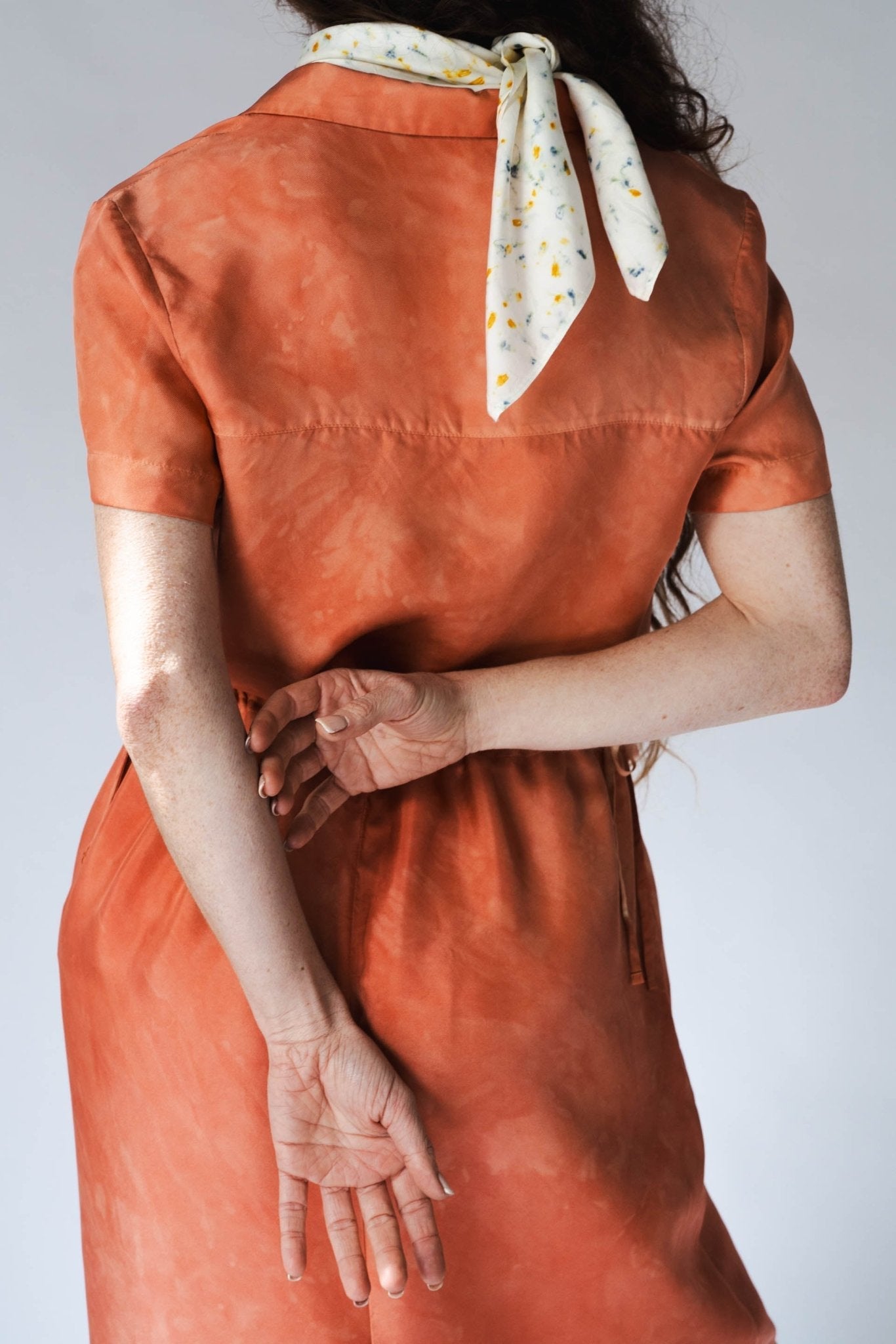 HAND DYED SILK NICO SHIRT - LOQUAT - ound - DRESSES