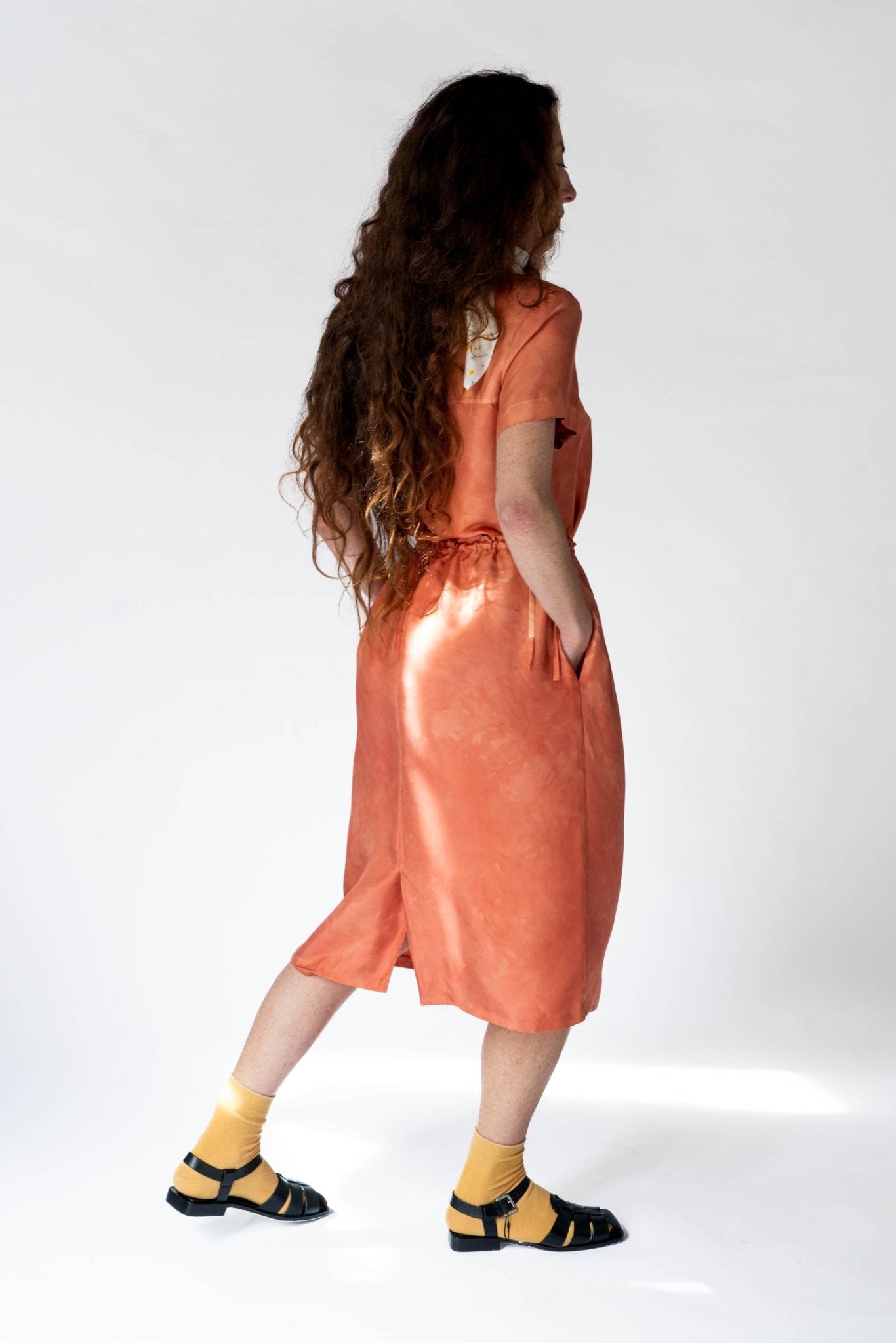 HAND DYED SILK PALERMO SKIRT - LOQUAT - ound - DRESSES