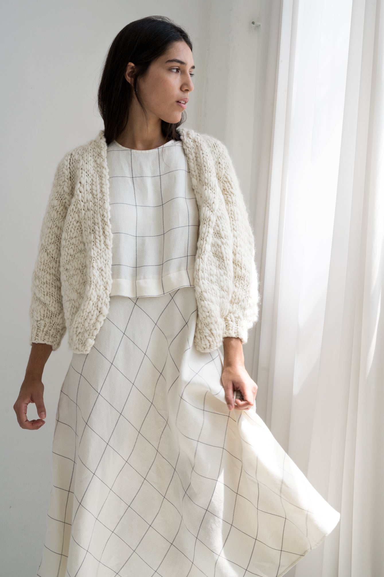 JACARANDA CARDIGAN - IVORY - ound - KNITS