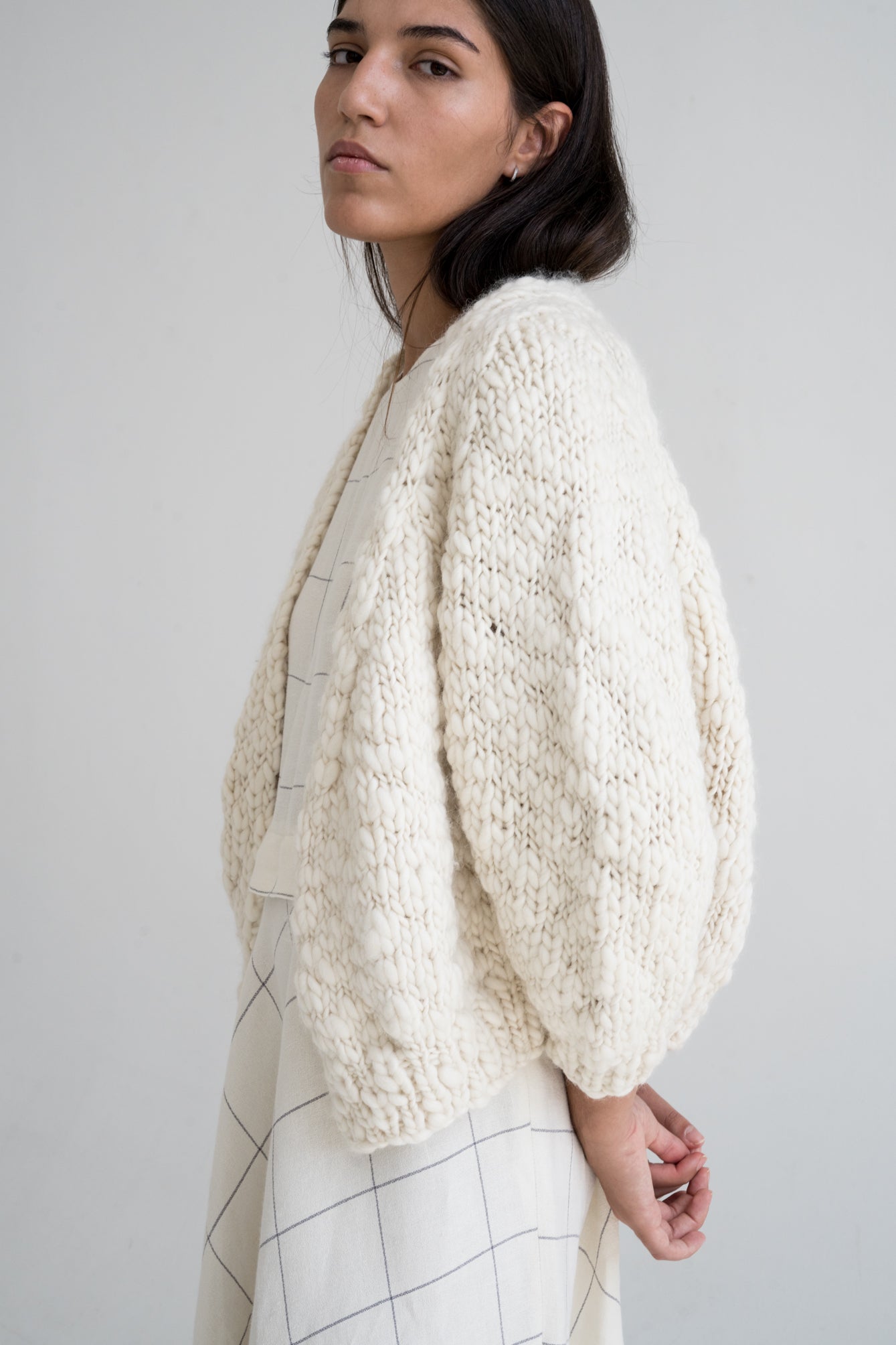 JACARANDA CARDIGAN - IVORY - ound - KNITS