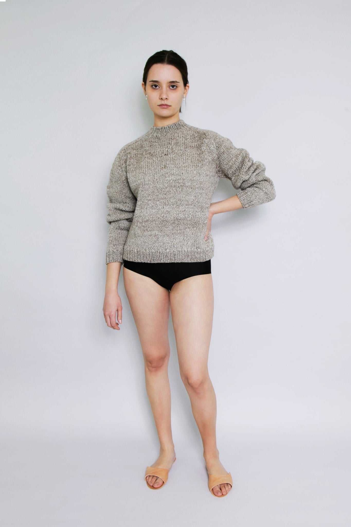 MOLLE JUMPER - STONE - ound - KNITS