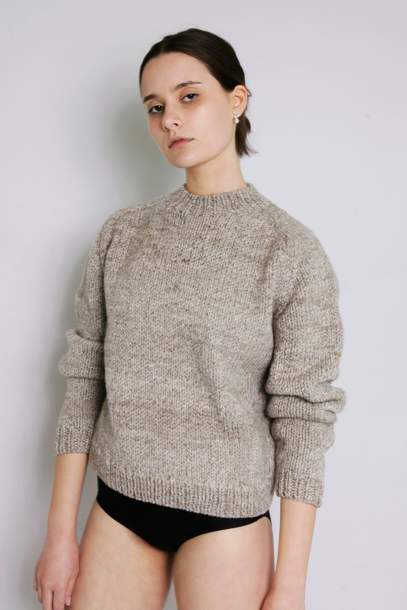 MOLLE JUMPER - STONE - ound - KNITS