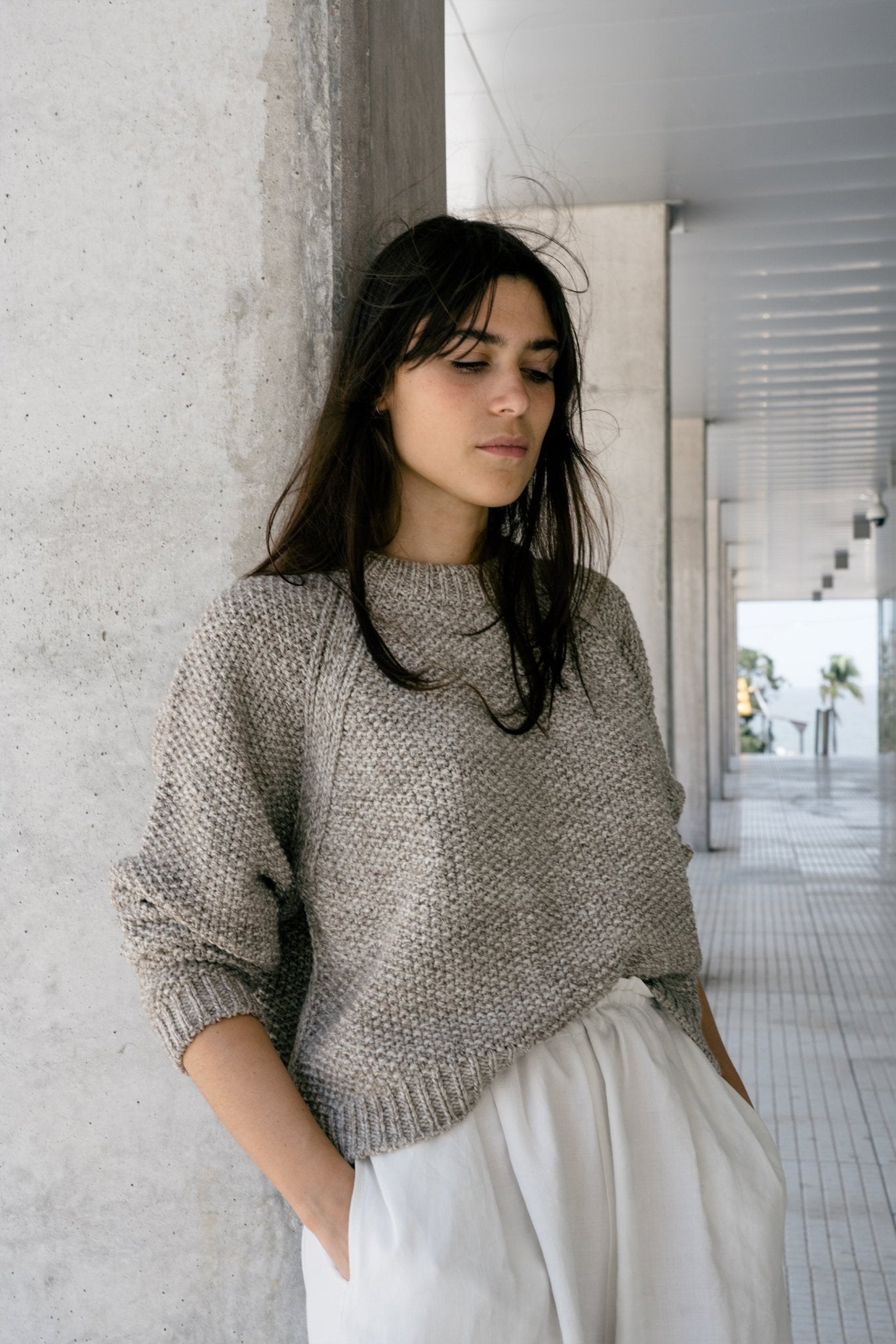 NACA JUMPER - STONE - ound - KNITS