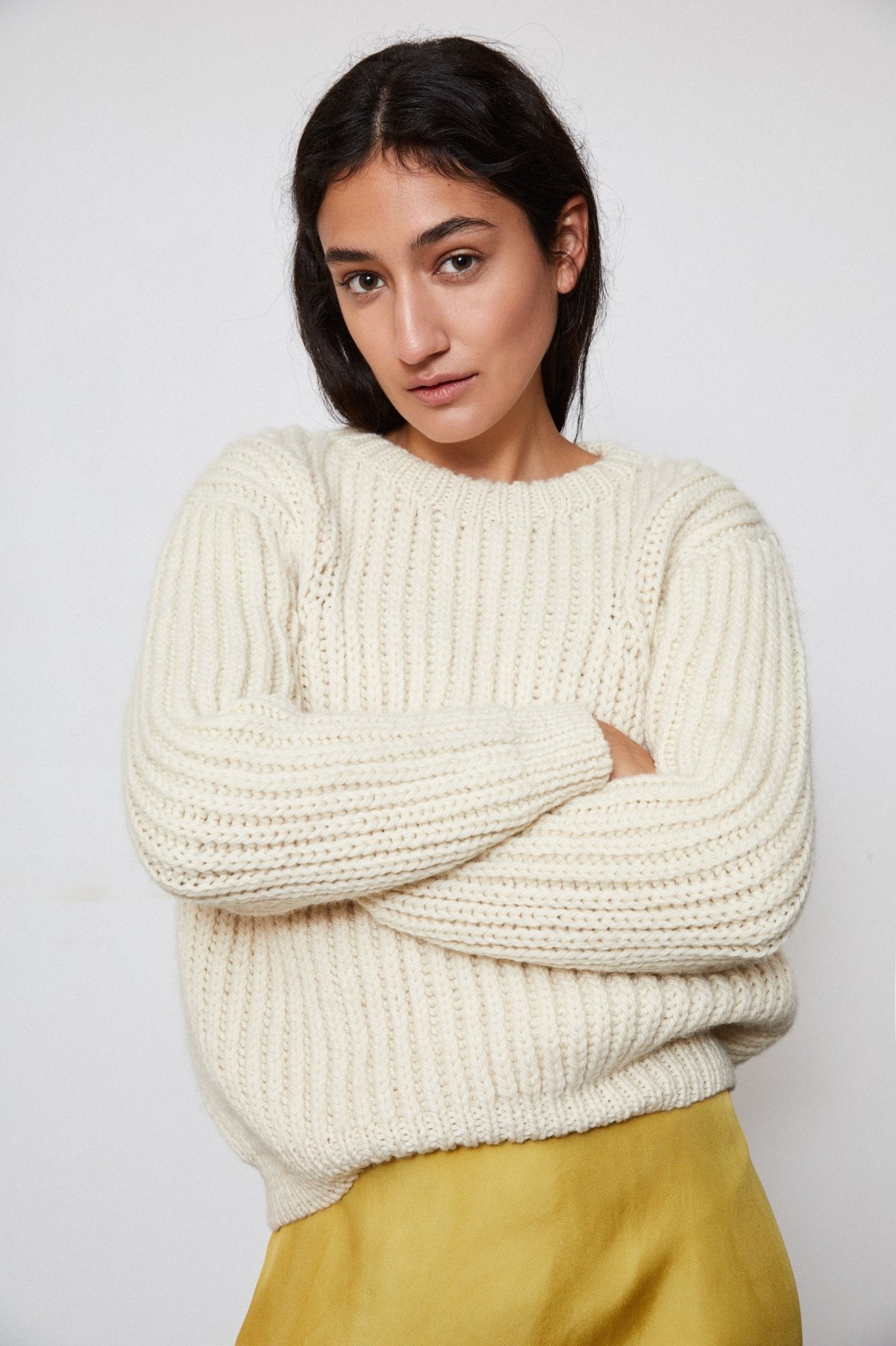 OMBU JUMPER - IVORY - ound - KNITS