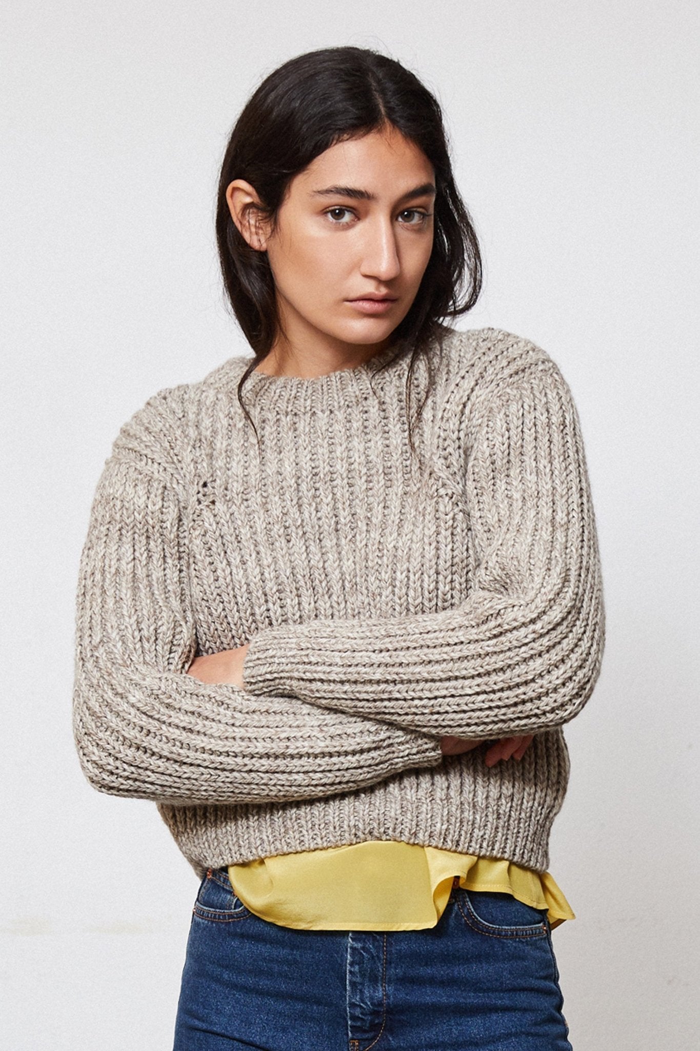 OMBU JUMPER - STONE - ound - KNITS