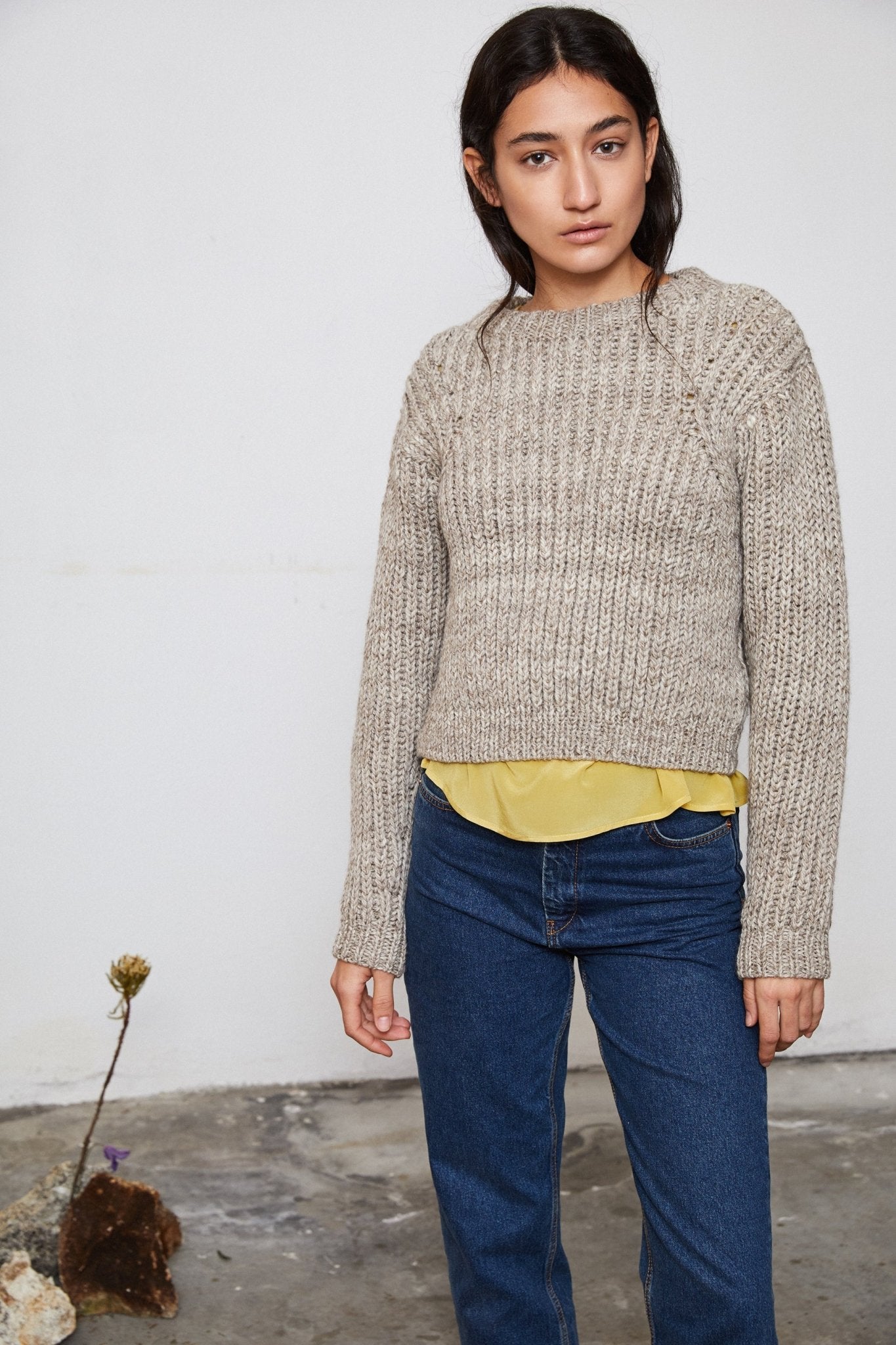 OMBU JUMPER - STONE - ound - KNITS